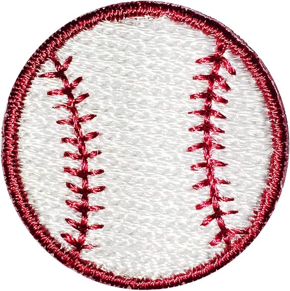 Baseball Patches Iron On 10 Pack 1" Embroidered Reward Patch for Baseball Sport Programs