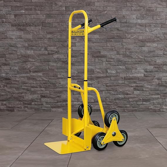 Charles Bentley Bulldozer PRO 200kg Folding Hand Truck, Yellow, 58x54cm