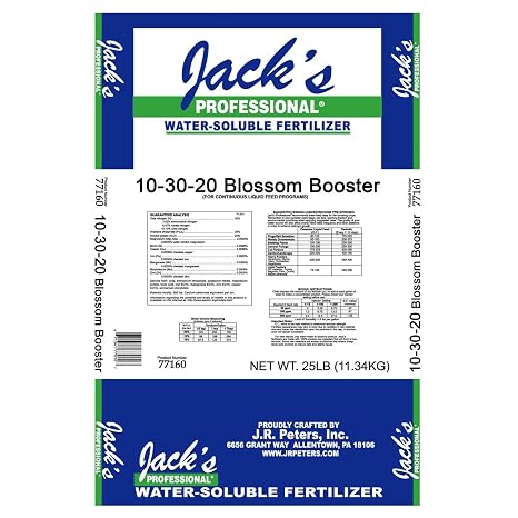Jack's Classic 10-30-20 Blossom Booster Water-Soluble Fertilizer, 25lb