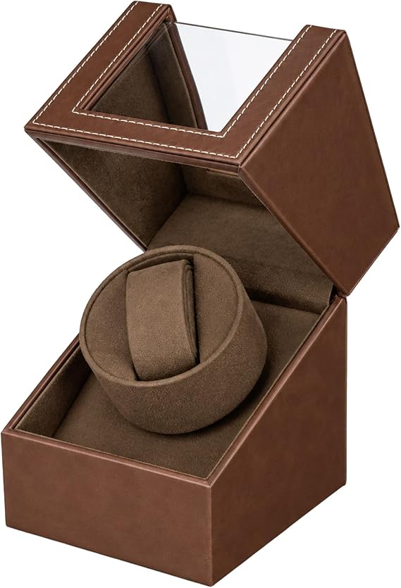 Mcbazel Single Watch Winder for Automatic Watch-Brown