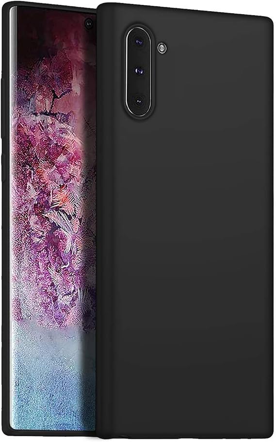 Microsonic Matte Silicone Samsung Galaxy Note 10 için Kılıf Siyah [Galaxy Note 10 ile Uyumlu Kılıf - Siyah]