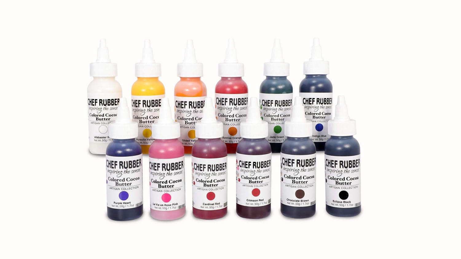 Chef Rubber Artisan Colored Cocoa Butter Starter Collection