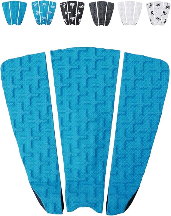Ho Stevie! Premium Surfboard Traction Pad - Foot Won't Slip - 3 Piece, Full Size, Maximum Grip, Strongest 3M Adhesive