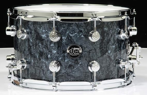 DW Performance Series Maple Snare Drum - 8 inches x 14 inches, Black Diamond FinishPly