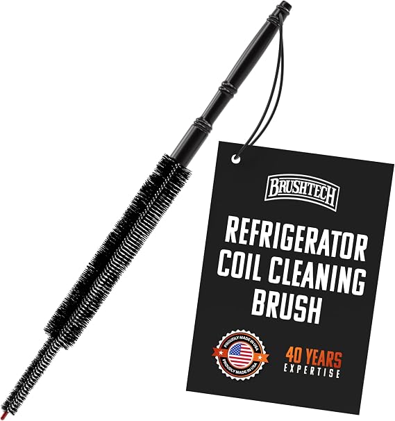 BRUSHTECH Brushtech Refrigerator Coil Cleaning Brush - Black