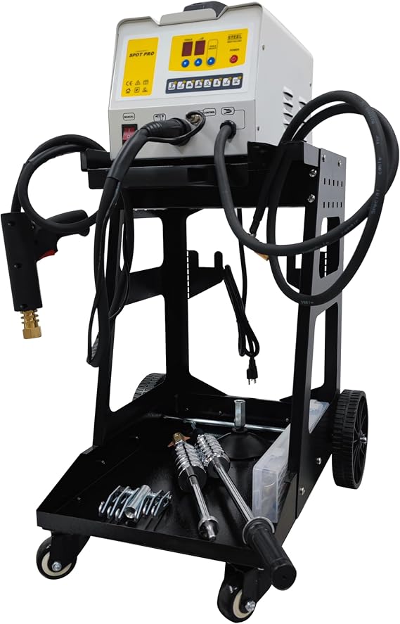Steel Dent Pulling Machine Car Repair Spot Dent Puller Vehicle Dent Repair Intelligent/Manual Dual Mode Body Dent Pull Tool Kit 110V