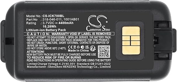 Replacement Battery for INTERMEC CK70 CK71 Part NO INTERMEC 1001AB01 1001AB02 318-046-001 318-046-011 AB18
