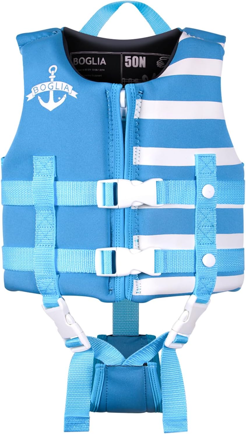 Boglia Toddler Swim Vest Kids Toddlers Floaties for Unisex Boys Girls Floation Swimsuit with Adjustable Safety Strap Age 1-9 Years30-50Lbs