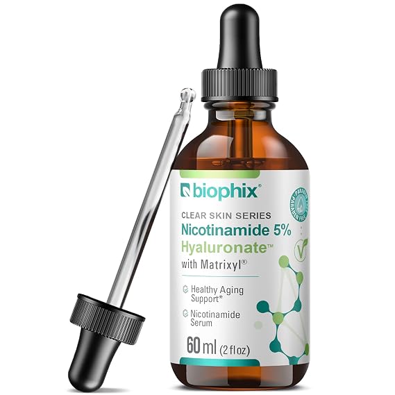 biophix B-3 Nicotinamide Age-Defying Liquid Serum 2 oz - Hyaluronic Acid - Matrixyl - Supports Skin Health - Healthy Aging