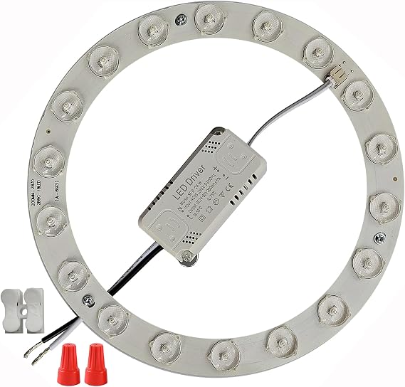 18W LED Flush Mount Ceiling Fan Ring Light Kit Replacement,Retrofit LED Light Engine Panel,4500K Natural Light