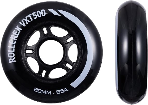 Rollerex 2-pack Inline Skate/Rollerblade Wheels VXT500 80mm (2 Wheels)