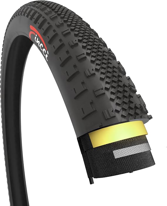 700x38c Gravel Bike Tires - Foldable 40-622 with 1mm Anti Puncture, 30 TPI | Folding 28 inch Bicycle Tyres, Accessories for Electric, Gravel, Road and MTB Bikes, Front and Rear Replacement