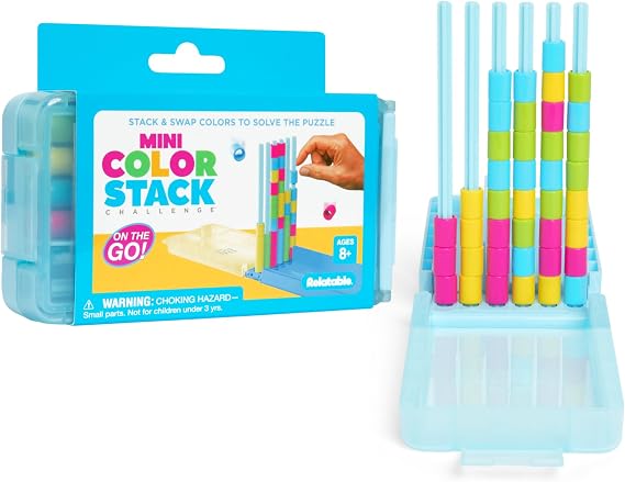 WHAT DO YOU MEME? Mini Color Stack Challenge Solo Travel Game by Relatable