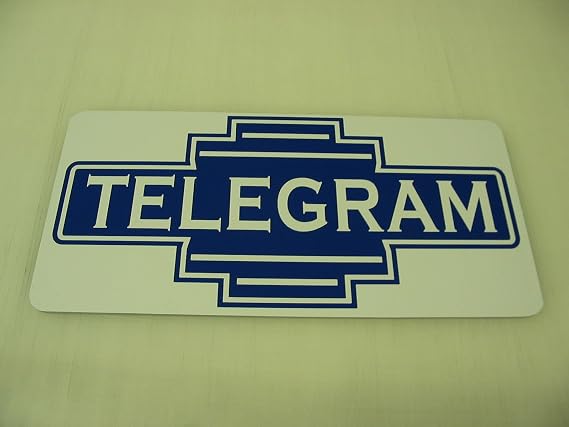 Telegram 6x12 Metal Sign