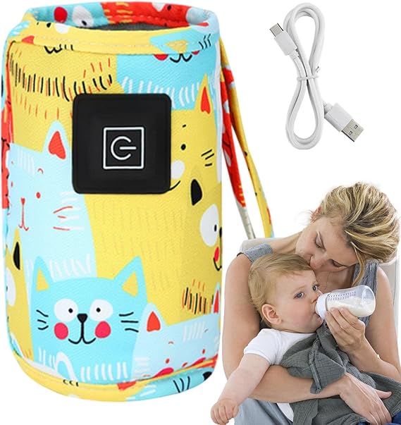 Bottle Warmer USB Powered Fast Heating Safe Compact Portable
