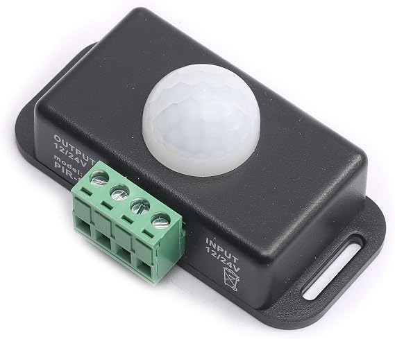 DEVMO Automatic DC 12V-24V 8A Infrared PIR Motion Sensor Switch for LED Light Stylish