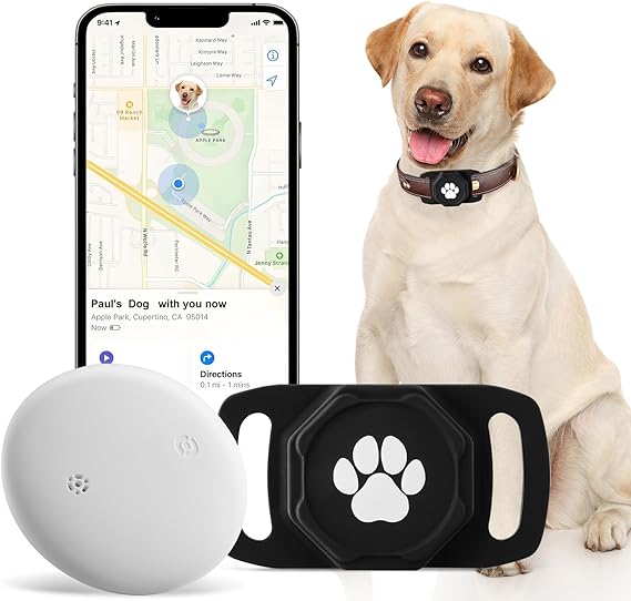 Smart Pet Tracker for Collar - Dog Tracker Pet Location Tracker with Holder