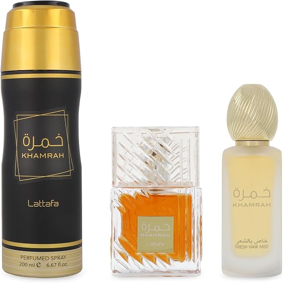 Lattafa Khamrah 3 Pcs Gift Set