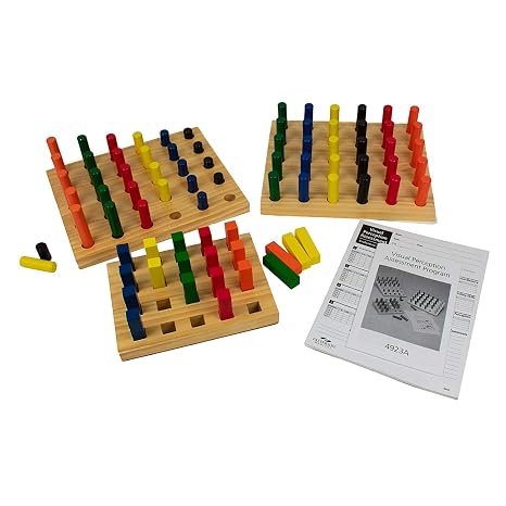 Sammons Preston Visual Perception Assessment Program, Children Sight Testing Pegboard and Pegs Game