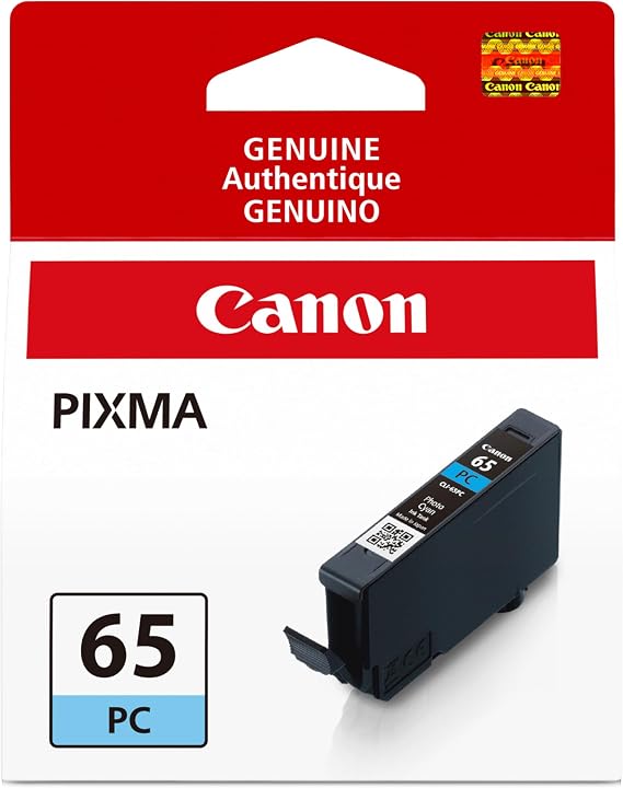 Canon CLI-65 Genuine Photo Cyan Ink Tank, Compatible with PIXMA PRO-200, and PIXMA PRO-200S Printers