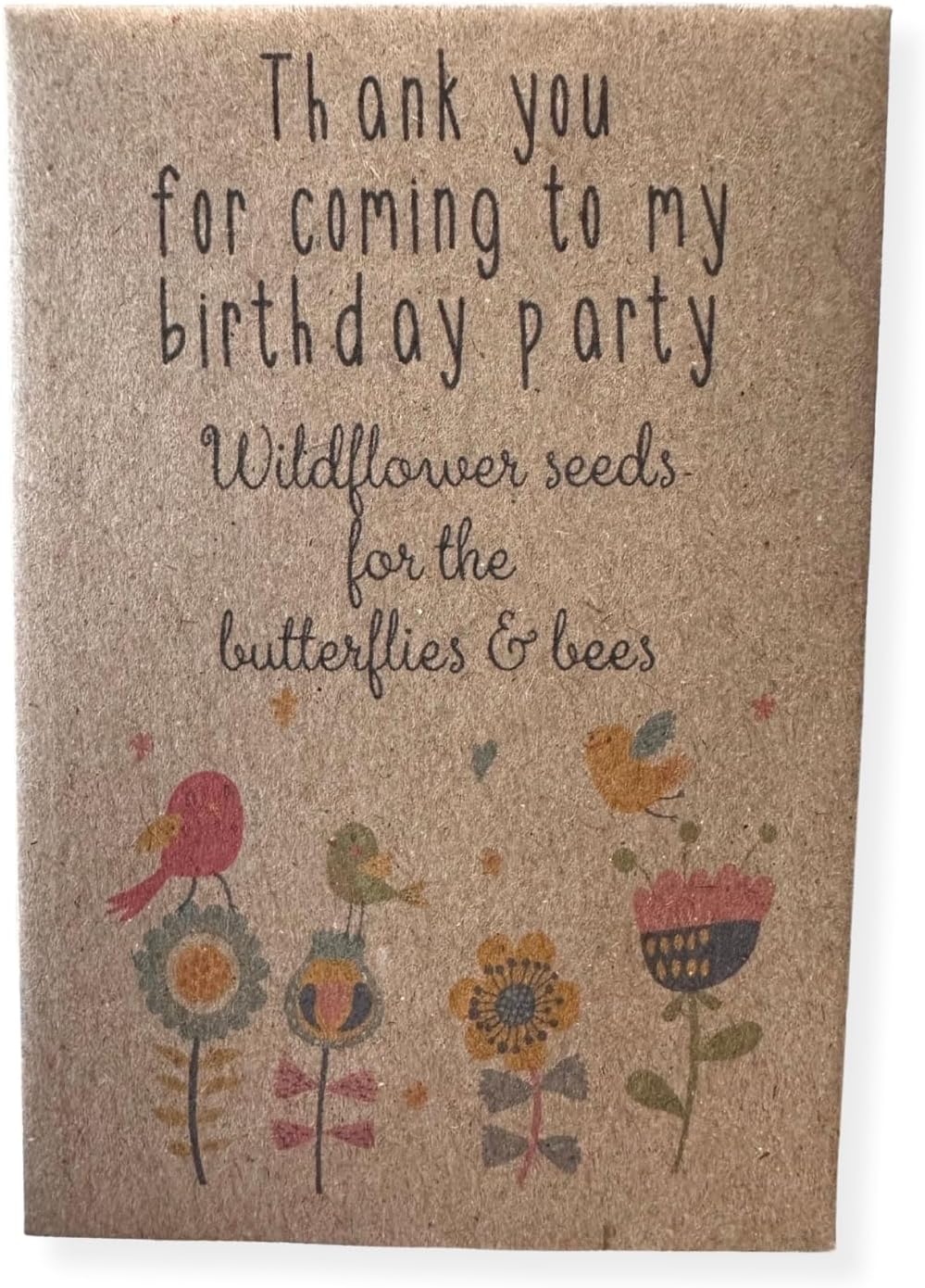 Party Bag fillers for Kids - Personalised Birthday Wildflower Seed Packets x 10 - Eco Plastic Free – Children’s Goody Loot Swag Favour Prizes – Contains UK Seeds, Party Prizes & Eco Gifts