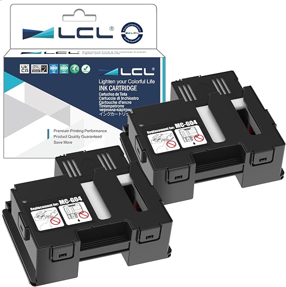 LCL Compatible MC-G04 (2 Pack) Maintenance Cartridge Replacement for Canon Pixma G3270 G2270 G1230 G1130 G1330 G1430 G1530 G2170 G2470 G2570 G3170 G3370 G3470 G3570 G3471 G3472 G3571 G3572 G4470