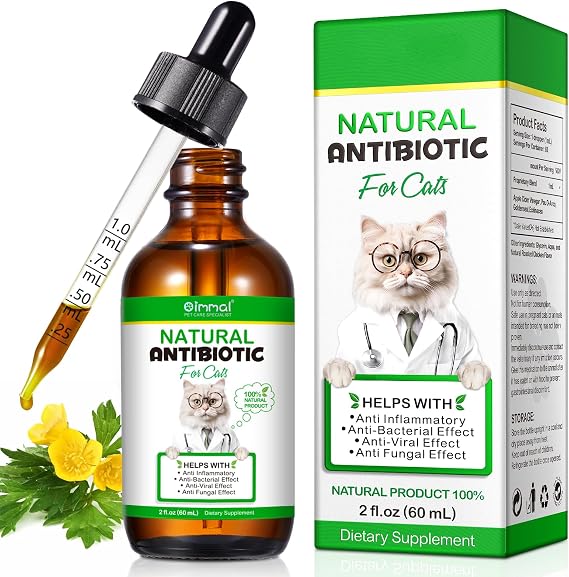 Antibiotics for Cats, Cat Antibiotics, Cat Multivitamin, for All Breeds & Ages Supports Immune & Allergy Itch Relief