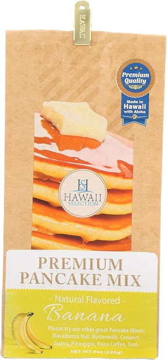 Hawaii Selection, Pancake Mix Premium Banana, 8 Ounce