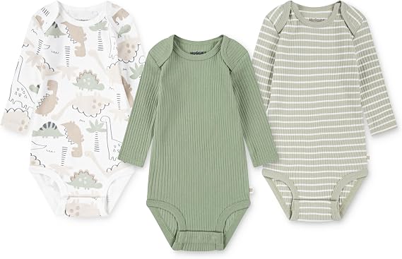 HUGGIES Baby Multi-pack Long Sleeve Bodysuit