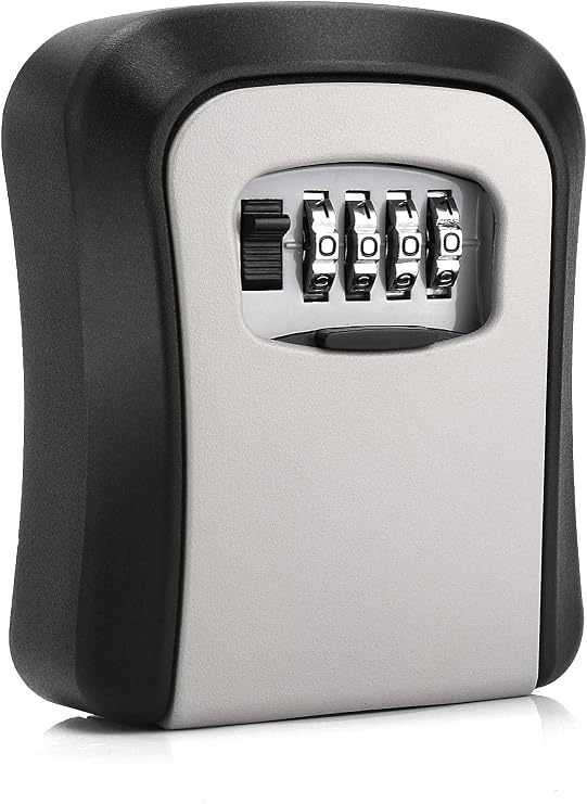 CROING Wall Mounted Key Safe Key Lock with Combination Lock 4 Digit Code