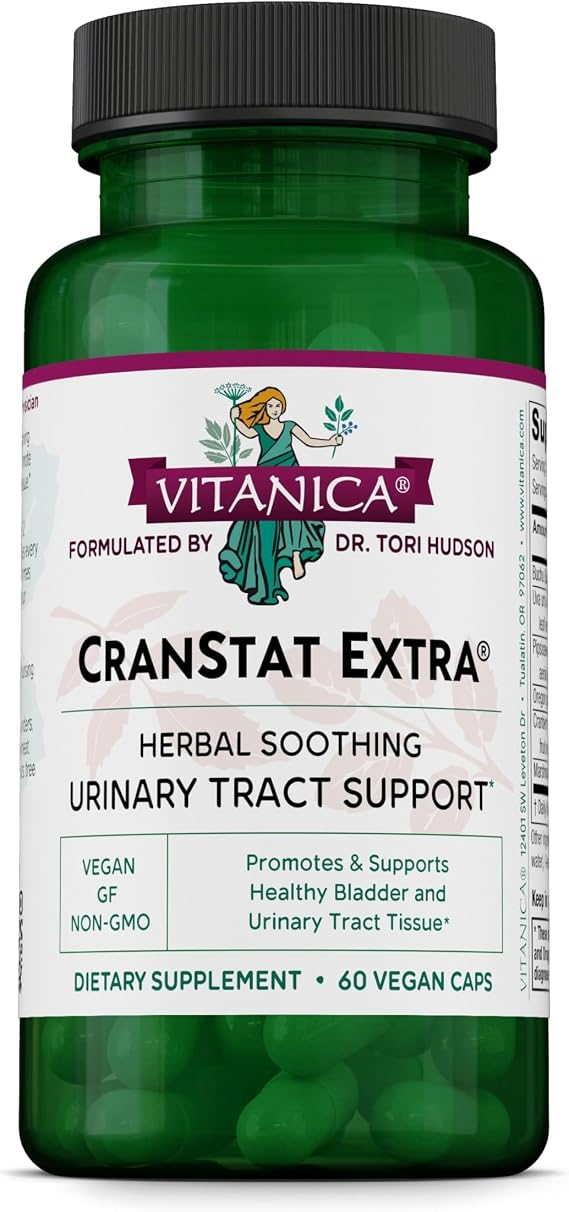 Vitanica CranStat Extra, Supports Urinary Tract Health, Vegan, 60 Capsules