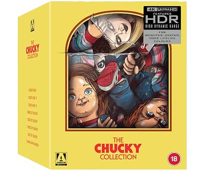 The Chucky Ultimate 8 Movie Collection Childs Play  Childs Play 2  Childs Play 3  Bride of Chucky  Seed of Chucky  Curse of Chucky  Cult of Chucky  Childs Play [4K UHD, Region Free]