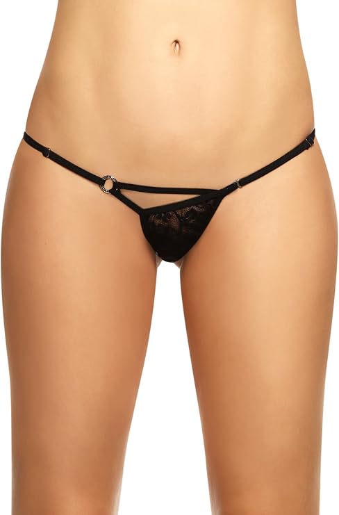 Women's G-String Thong One-side Breakaway Front Cut G-String
