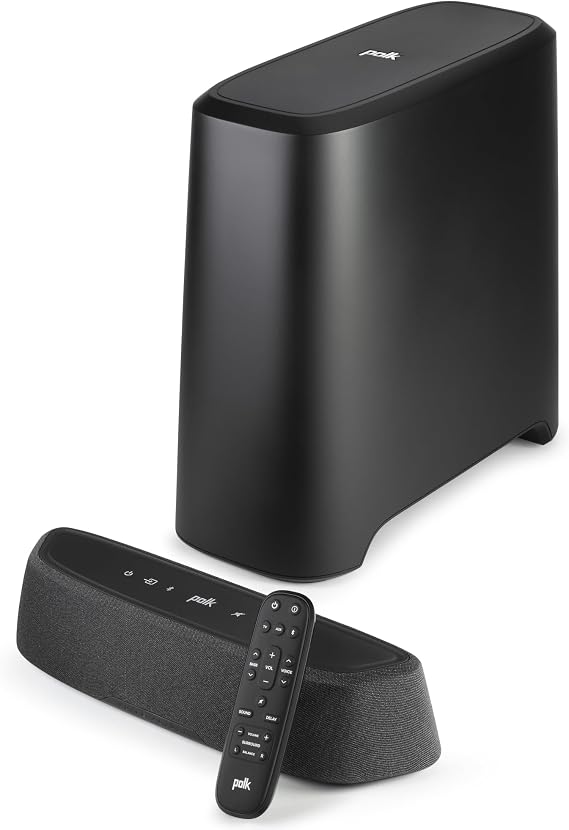 Polk Audio MagniFi Mini AX Ultra-Compact Sound Bar with Wireless Sub, Black
