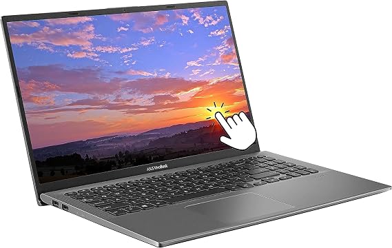 ASUS VivoBook 15 Laptop, 15.6" FHD IPS Touch Screen, Intel Core i3-1115G4, 12GB DDR4, 512GB SSD, Intel UHD Graphics, Fingerprint Reader, Backlit Keyboard, Windows 10, TWE Mouse Pad