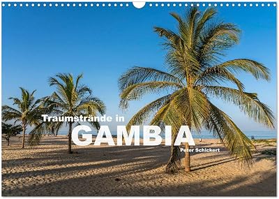 Gambia dream beaches, US-Version Wall Calendar 2026 DIN A3 Landscape, CALVENDO 12 Month Wall Calendar