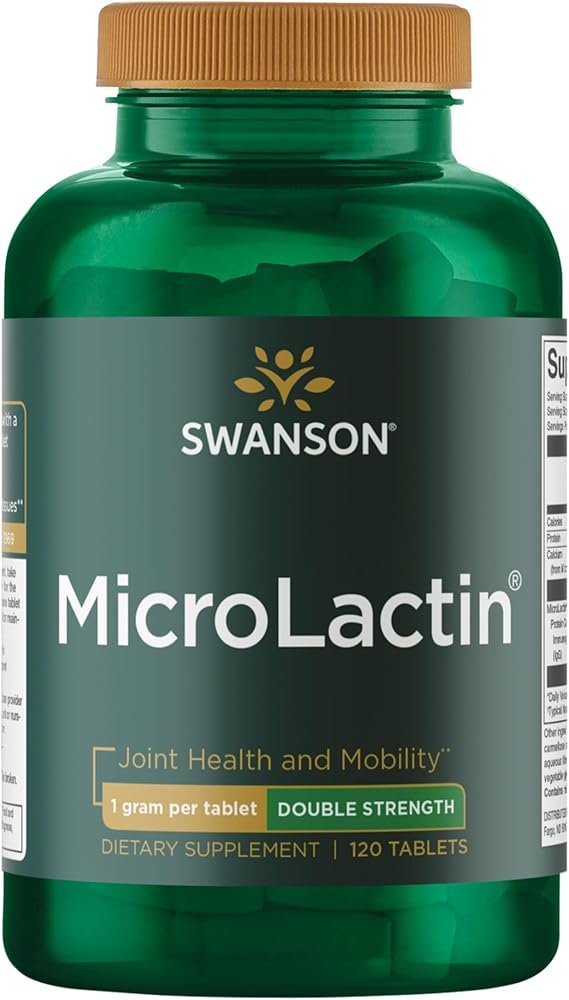 Swanson Microlactin Double Strength 1000 mg, 120 Tablets