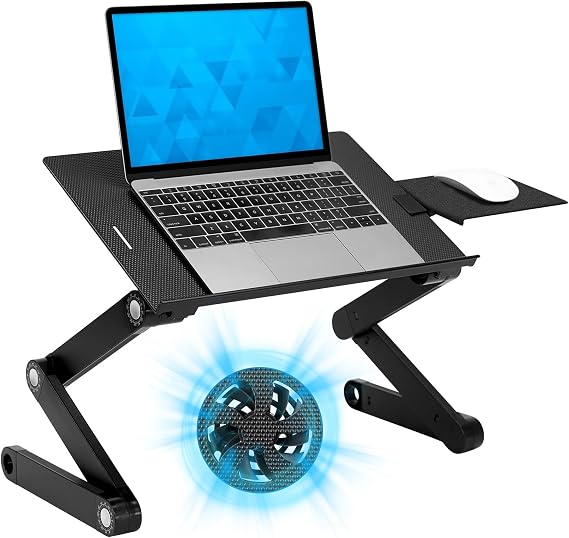 Mount-It! Keyboard & Laptop Stand w/USB Cooling Fans, 30 lb Cap