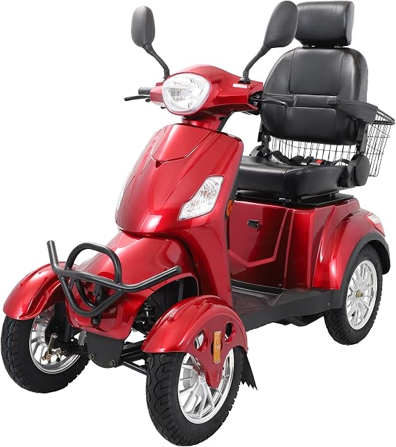 4-Wheel Electric Mobility Scooter for Adults Seniors and Eldely,Adult Electric Powered Wheelchair Device,Father's Day Gift (AFD-4L)