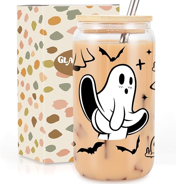 GSPY Ghost Cup, Spooky Halloween Gifts, Boo Basket Stuffers for Women, Her
