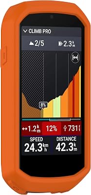 Protective Cover Compatible with Garmin Edge 1050,Case Soft Silicone Shell for Garmin Edge 1050 Bike Computer,Shockproof and Resistant Orange