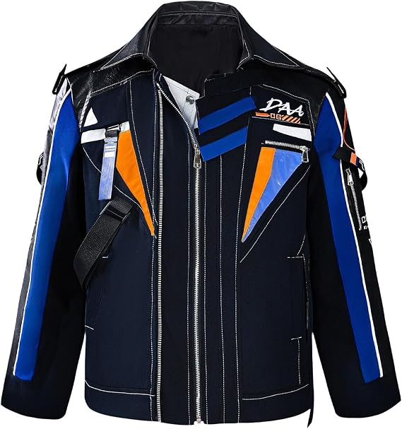 Yejue Men's Cosplay Jacket Zipper Casual Coat Daily Wear Halloween Party Top