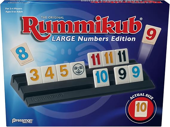 Pressman Rummikub Large Numbers Edition - The Original Rummy Tile Game