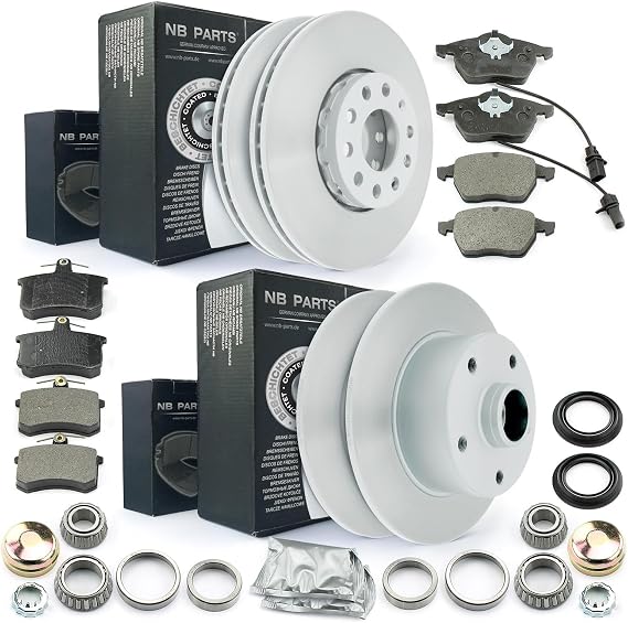 NB PARTS Brake Kit Front and Rear Complete Suitable for Audi A4 8D2 B5 1.8 T 1.9 TDI 2.6 2.8
