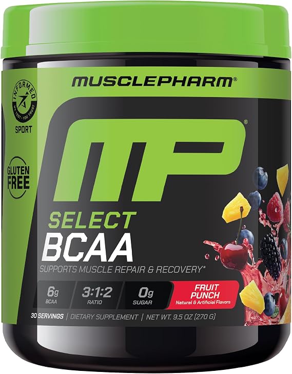 Muscle Pharm Select BCAA Powder | Fruit Punch - 30 Servings
