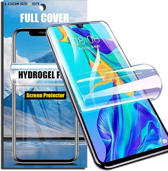 LOOKSEVEN 3 Pack Hydrogel Film Transparent Soft TPU Screen Protector Compatible with Samsung Galaxy Note 10, High Sensitivity Protective Film (Not Tempered Film)
