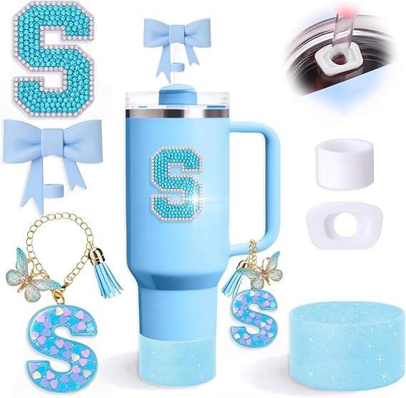 6PCS Blue Stanley Cup Accessories Set for Stanley Cup 30oz 40oz