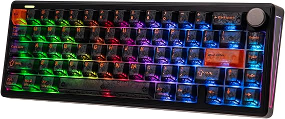 EPOMAKER TH65 Wireless Mechanical Gaming Keyboard with Knob & 8000mAh