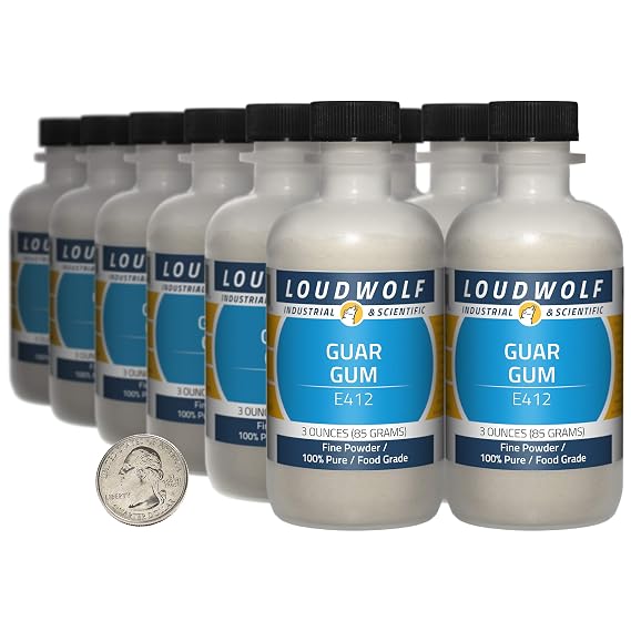Guar Gum / 2.3 Pounds / 12 Bottles / 100% Pure Food Grade/Fine Powder