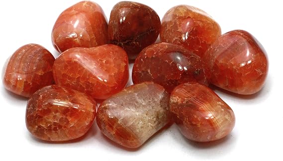 CrystalAge Fire Agate Tumble Stone (20-25mm) - Single Stone